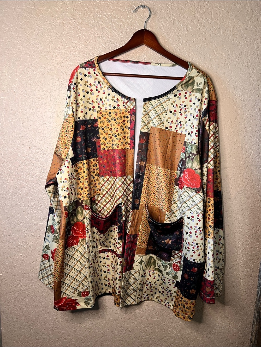 Emery Rose Patchwork Floral Women's Jacket
